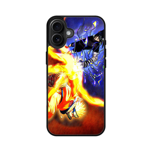 Naruto Vs Sasuke iPhone 16 / 16 Plus Case