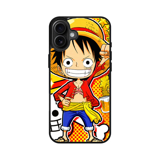 One Piece Cute Luffy iPhone 16 / 16 Plus Case