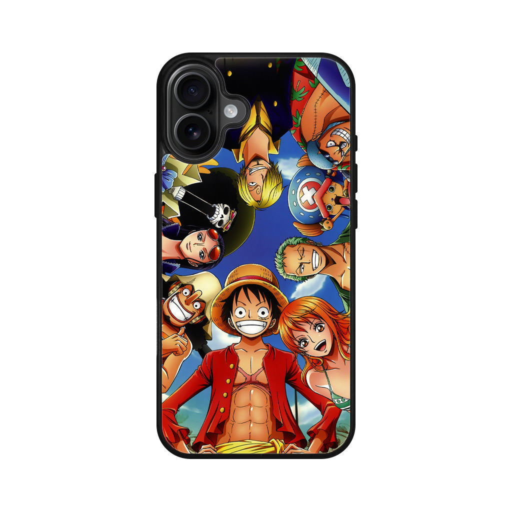 One Piece Luffy Crew iPhone 16 / 16 Plus Case