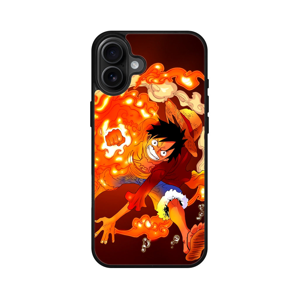 One Piece Luffy Red Hawk iPhone 16 / 16 Plus Case