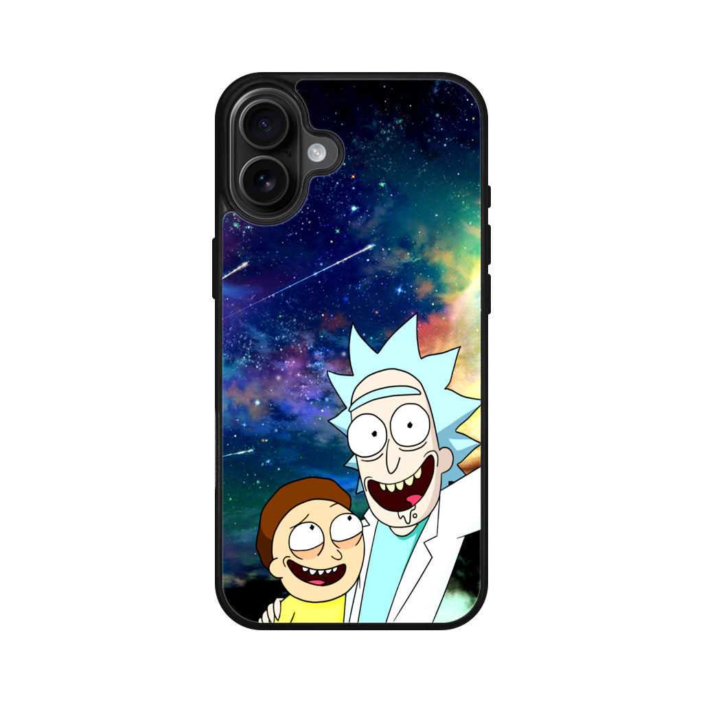 Rick And Morty In The Space iPhone 16 / 16 Plus Case