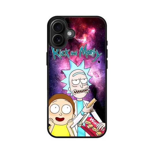 Rick And Morty Nebula Space iPhone 16 / 16 Plus Case