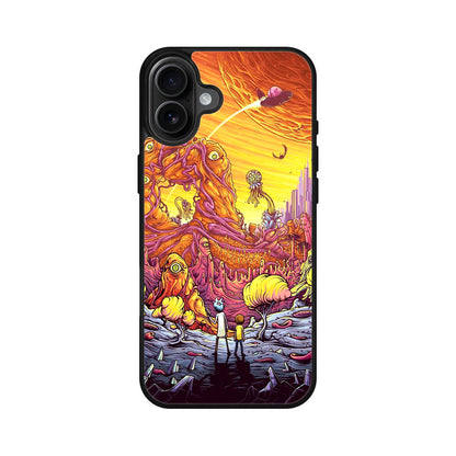 Rick And Morty Alien Planet iPhone 16 / 16 Plus Case