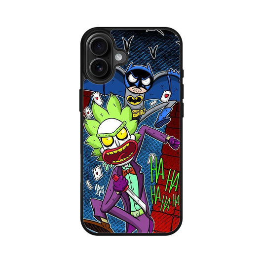 Rick And Morty Bat And Joker Clown iPhone 16 / 16 Plus Case