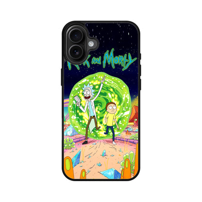 Rick And Morty Portal Gun iPhone 16 / 16 Plus Case