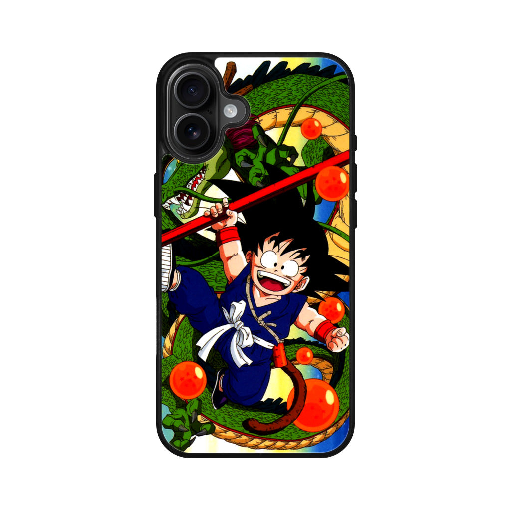 Shenlong And Little Goku Dragon Ball iPhone 16 / 16 Plus Case