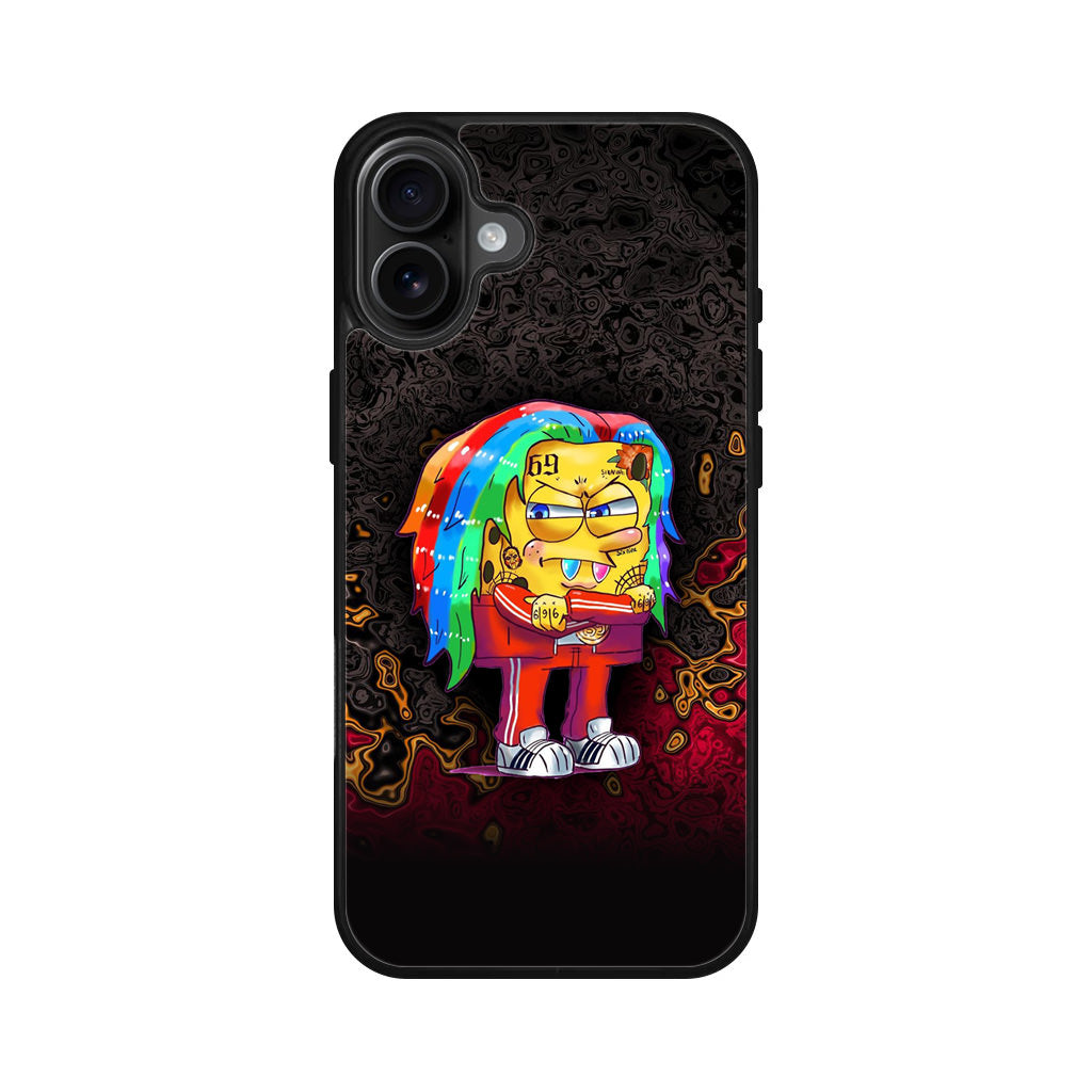 Sponge Hypebeast 69 Mode iPhone 16 / 16 Plus Case