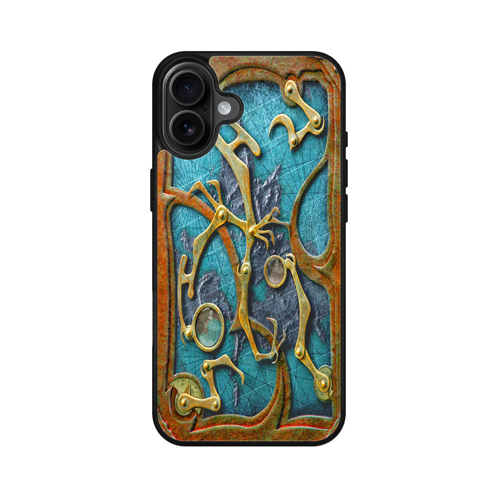 Steampunk Book Cover iPhone 16 / 16 Plus Case