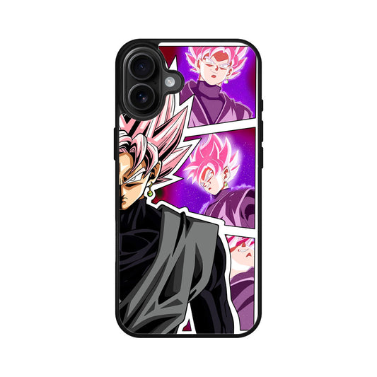 Super Goku Black Rose Collage iPhone 16 / 16 Plus Case