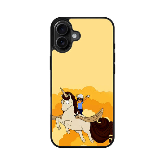 Tina Belcher And Unicorn iPhone 16 / 16 Plus Case