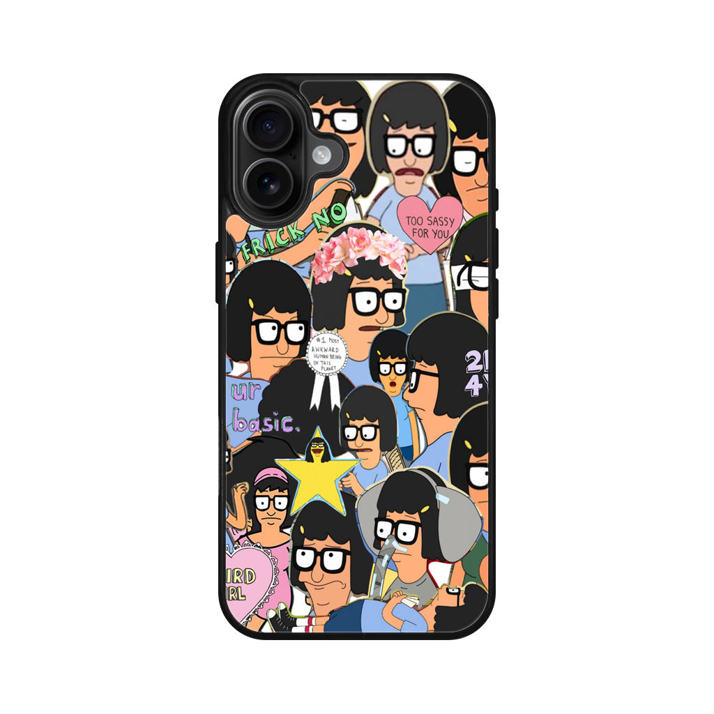 Tina Belcher Collage iPhone 16 / 16 Plus Case