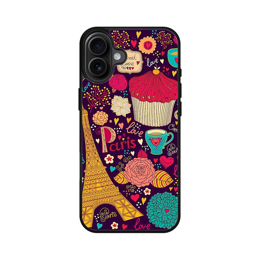 Vintage Love In Paris iPhone 16 / 16 Plus Case