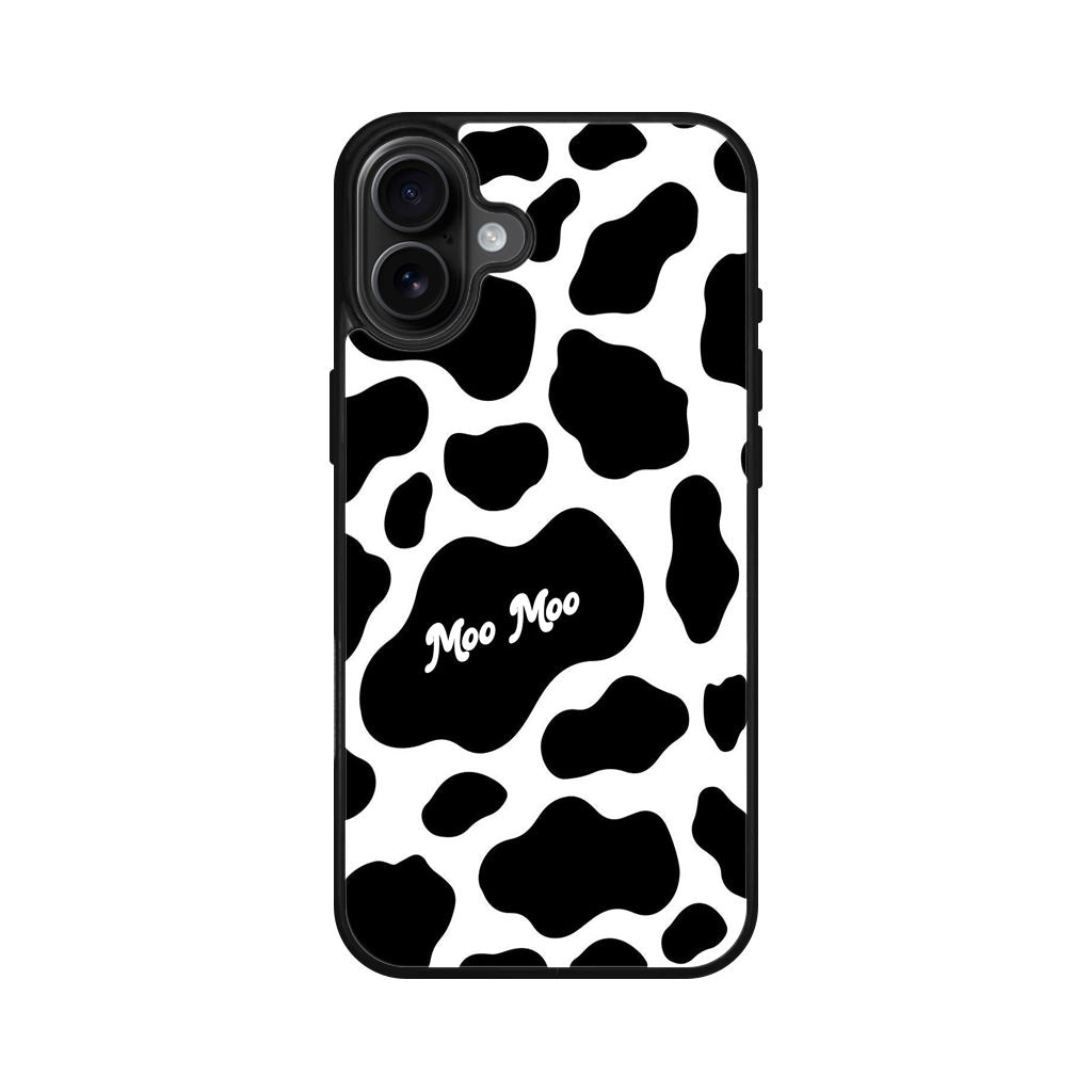 Moo Moo Pattern iPhone 16 / 16 Plus Case