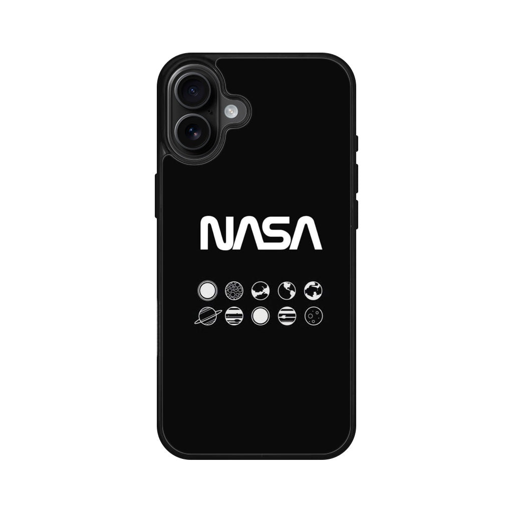 NASA Minimalist iPhone 16 / 16 Plus Case