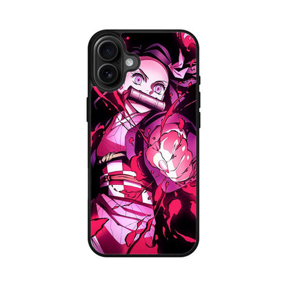 Nezuko Blood Demon Art iPhone 16 / 16 Plus Case