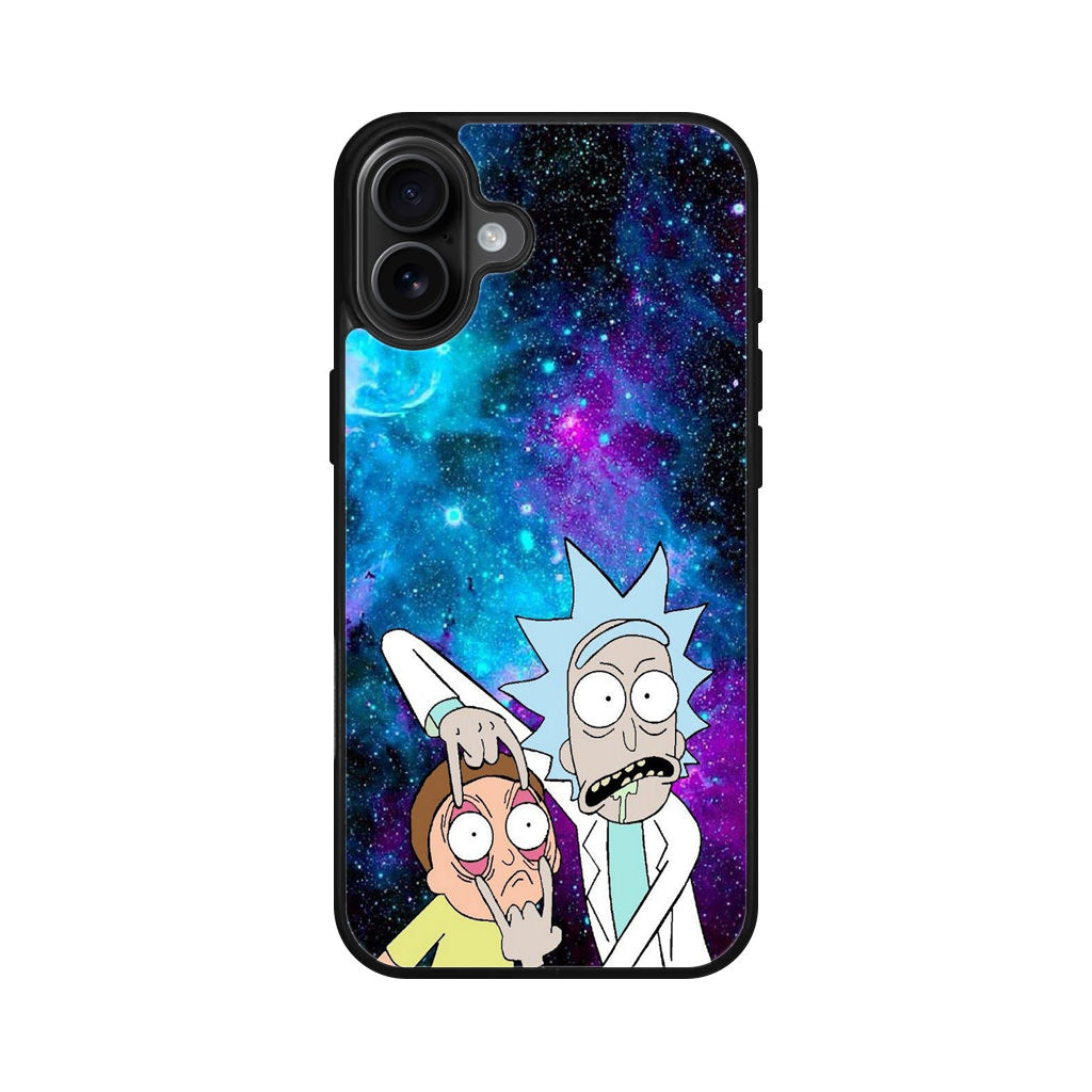 Rick And Morty Open Your Eyes iPhone 16 / 16 Plus Case