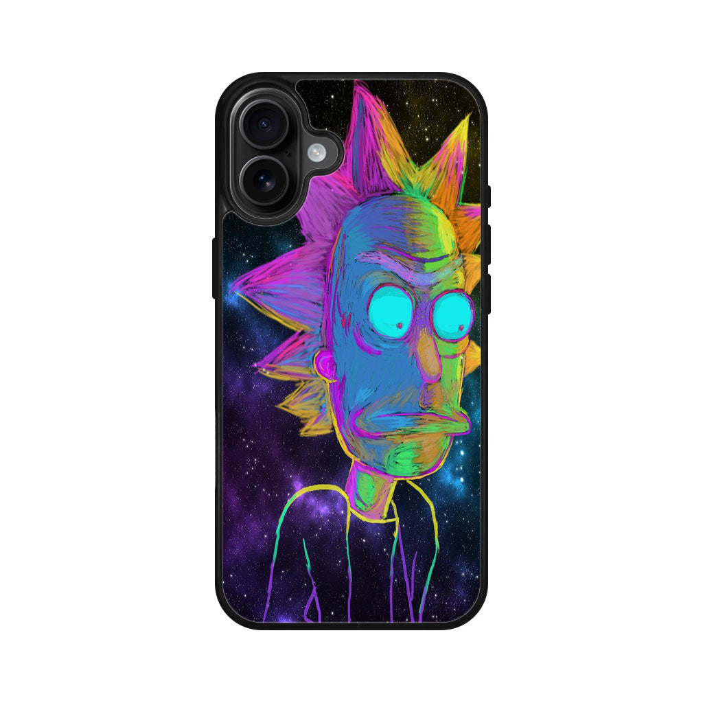 Rick Colorful Crayon Space iPhone 16 / 16 Plus Case