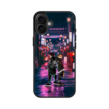 Tanjiro And Zenitsu in Style iPhone 16 / 16 Plus Case