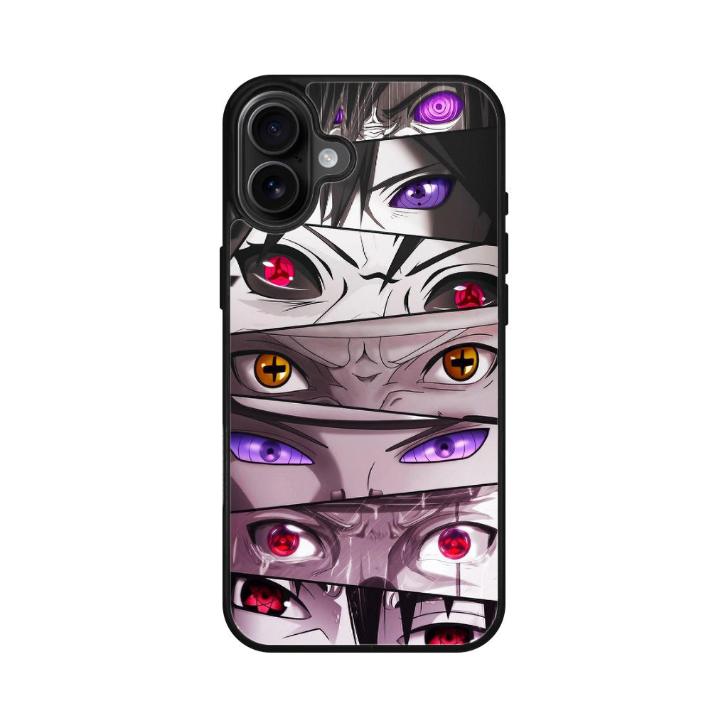 The Powerful Eyes on Naruto iPhone 16 / 16 Plus Case