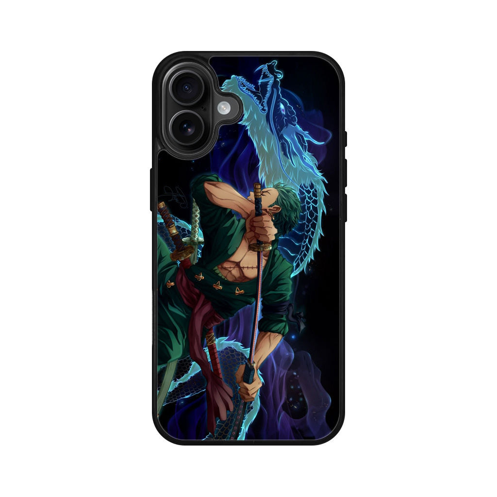 Santoryu Dragon Zoro iPhone 16 / 16 Plus Case