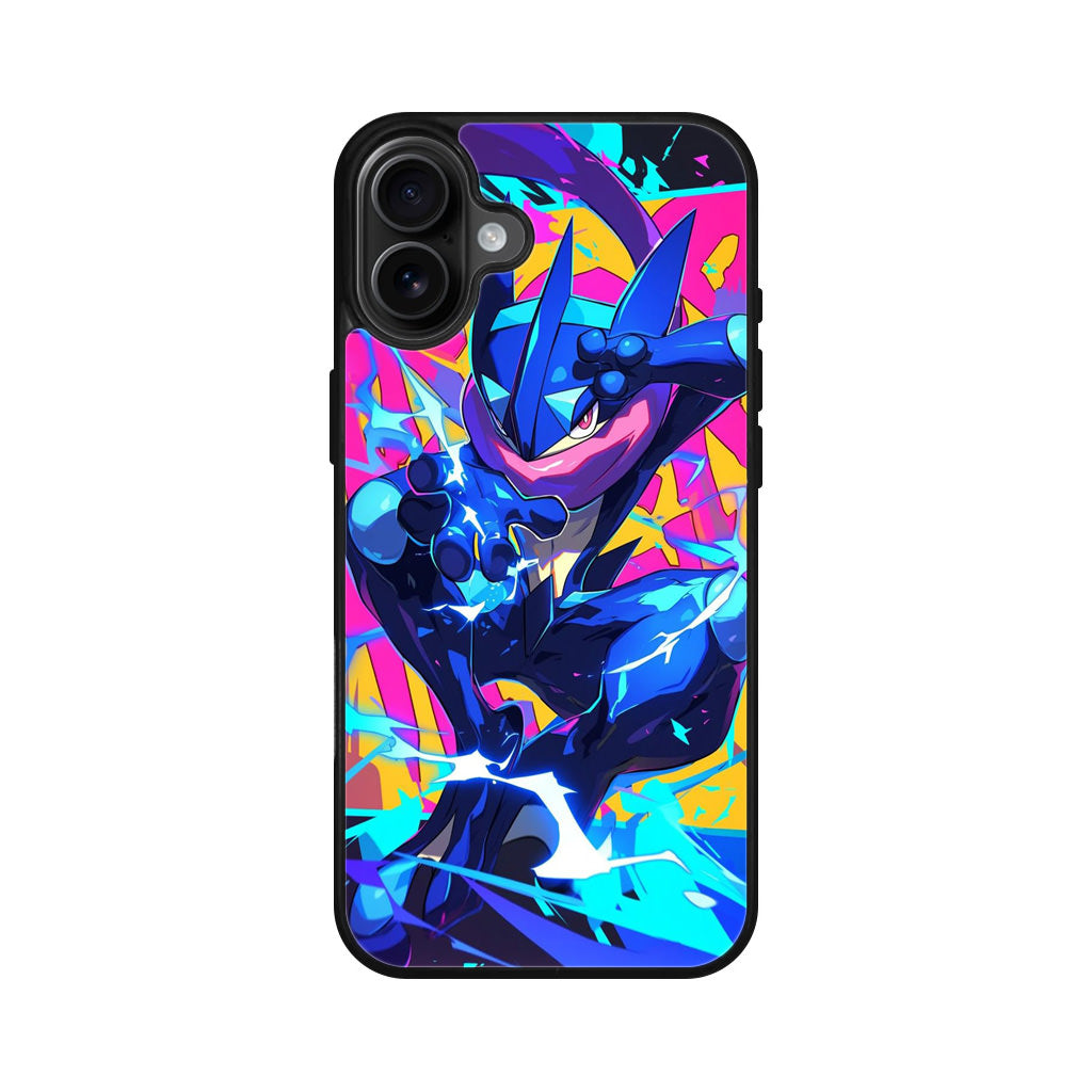 Greninja Aqua Blast iPhone 16 / 16 Plus Case