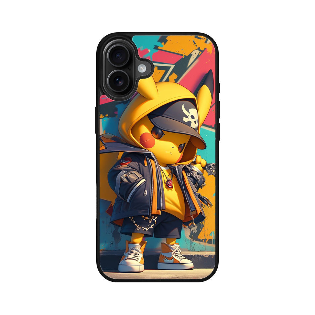 Pikachu Street Rebellion iPhone 16 / 16 Plus Case