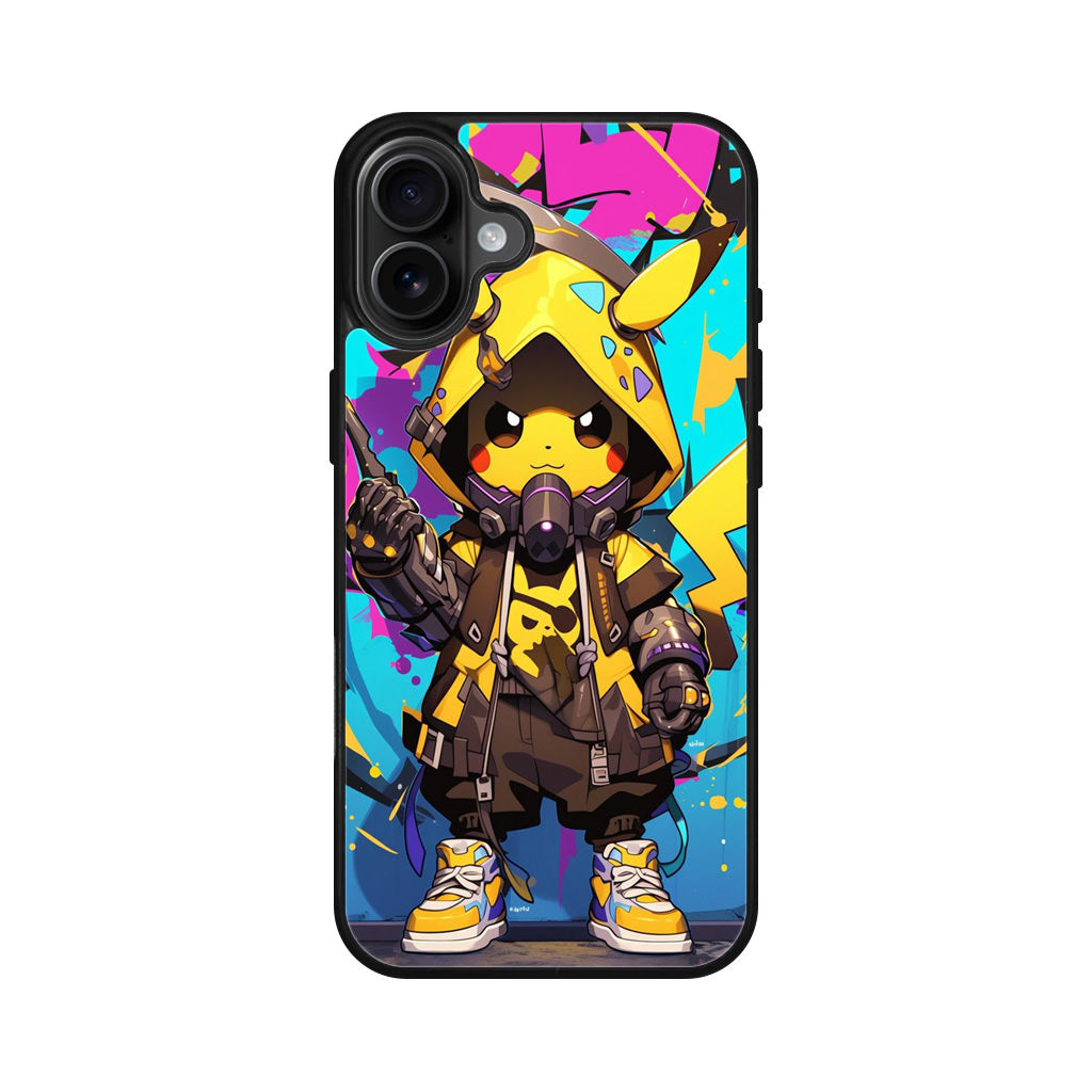 Pikachu Street Shock Assassin iPhone 16 / 16 Plus Case