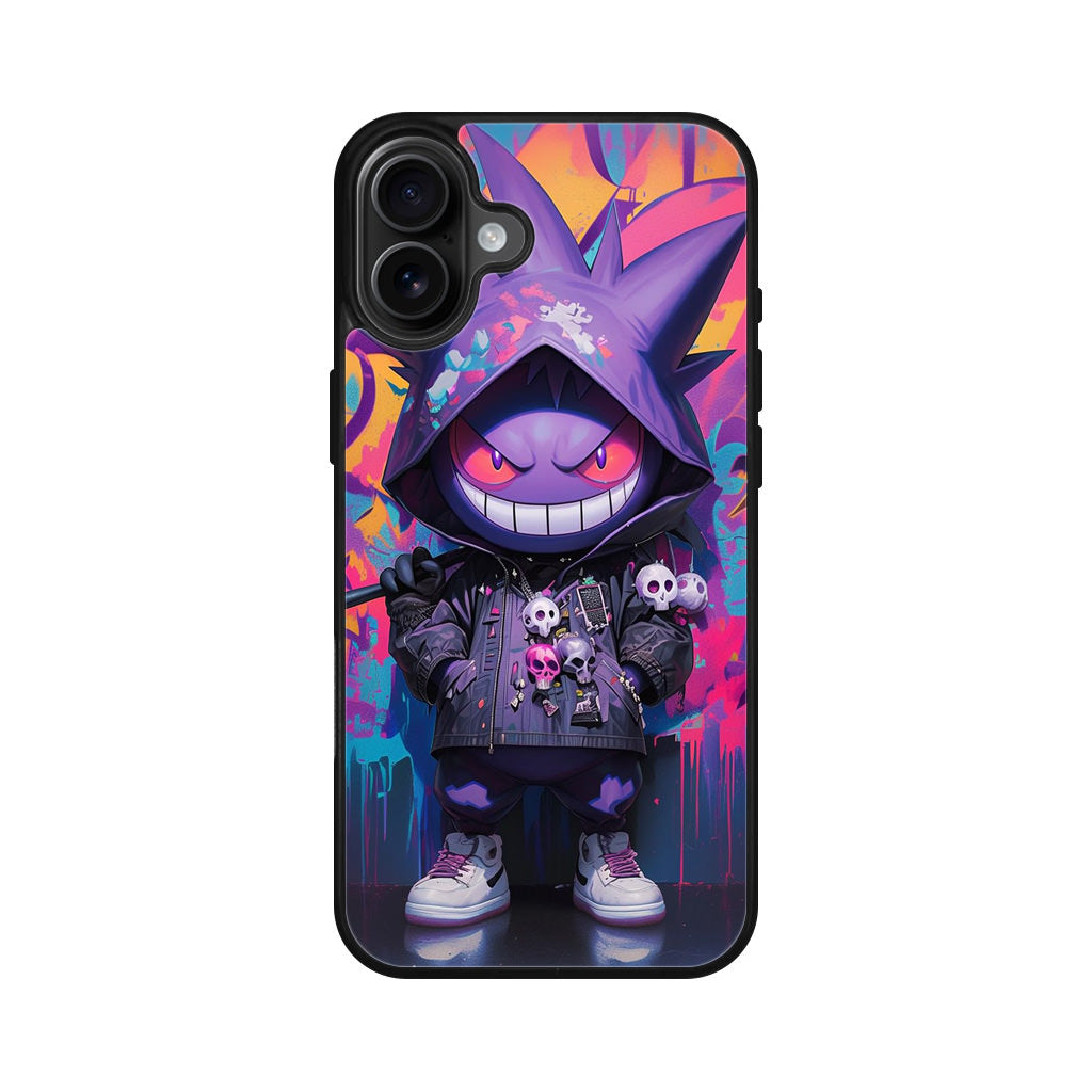 Shadow Drip Gengar Goes Street iPhone 16 / 16 Plus Case