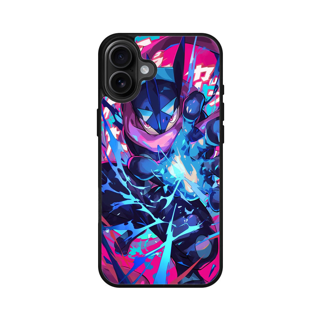 Shadow Surge Greninja Unleashed iPhone 16 / 16 Plus Case