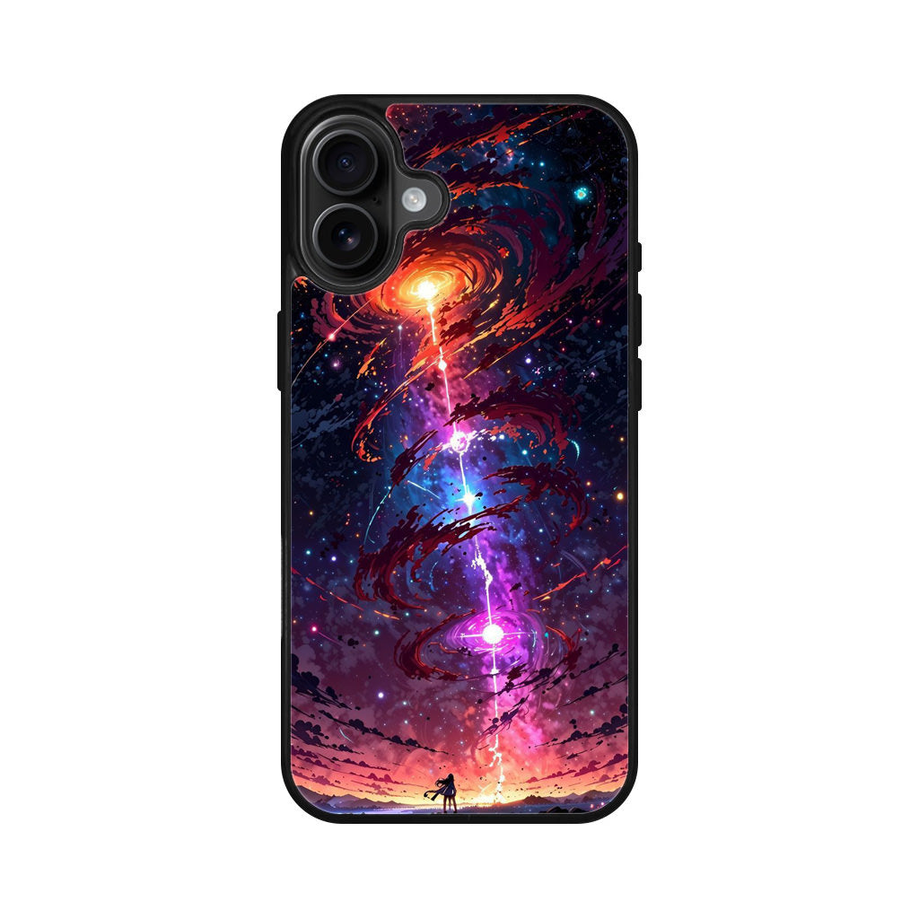 Stargazer at the Axis of Creation iPhone 16 / 16 Plus Case