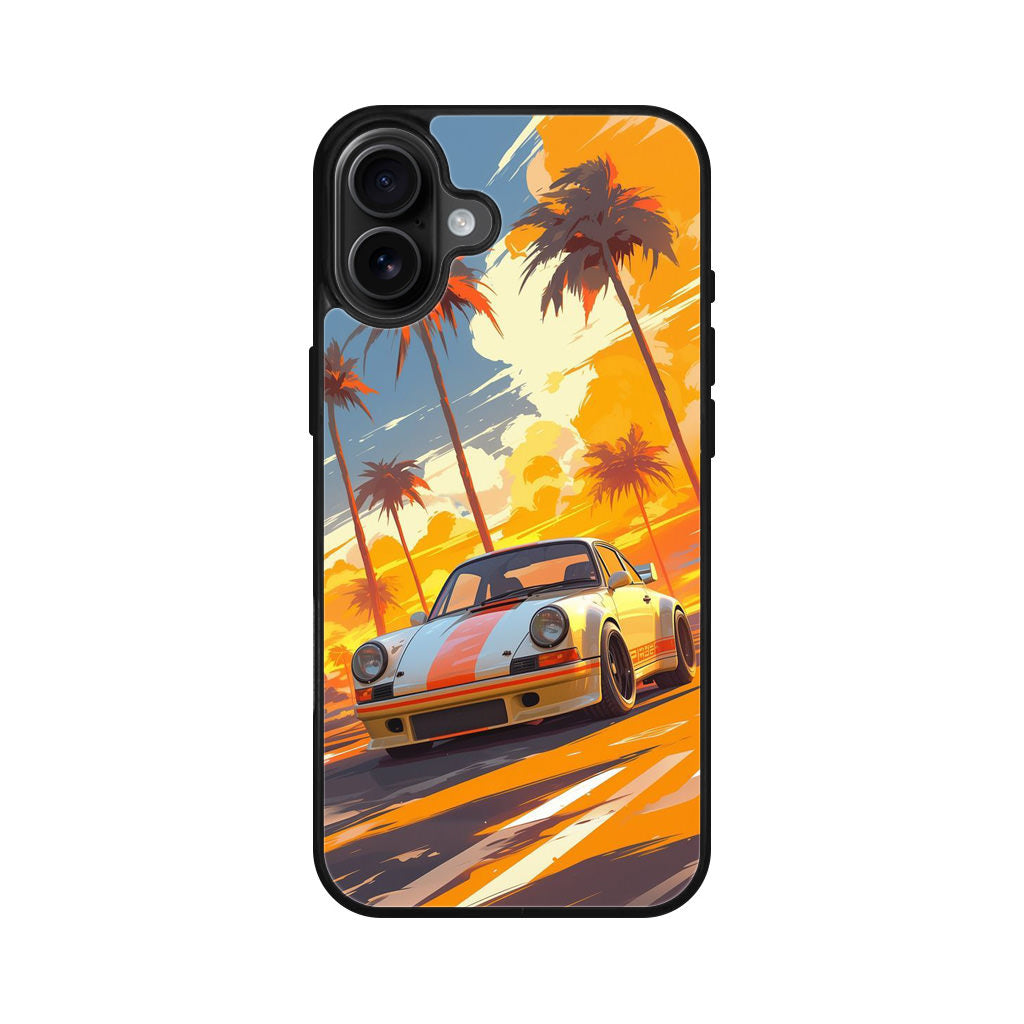 Turbo Dreams in Neon Palms iPhone 16 / 16 Plus Case