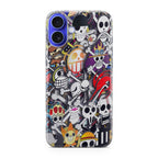 All Pirate Symbols One Piece iPhone 16 / 16 Plus Case