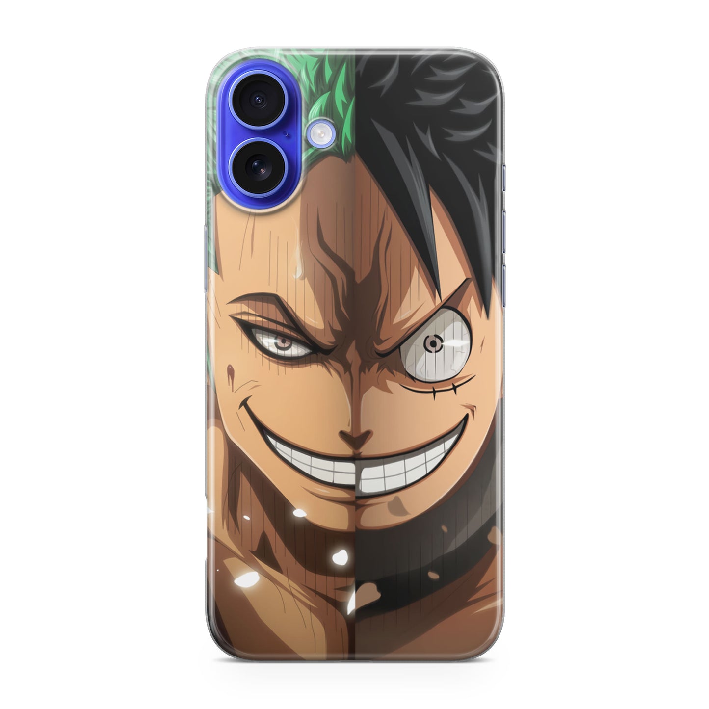 Luffy And Zoro Half Smile iPhone 16 / 16 Plus Case