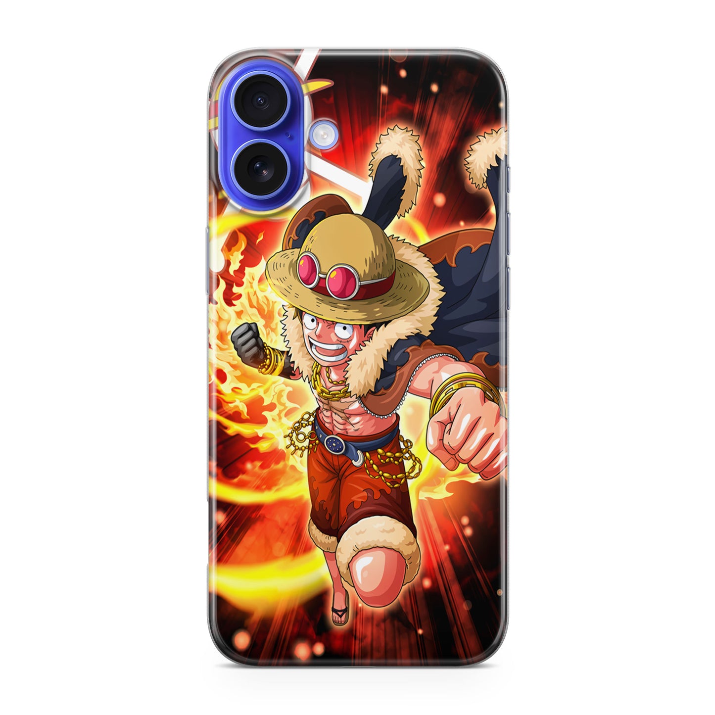 Luffy Red Hawk Punch iPhone 16 / 16 Plus Case