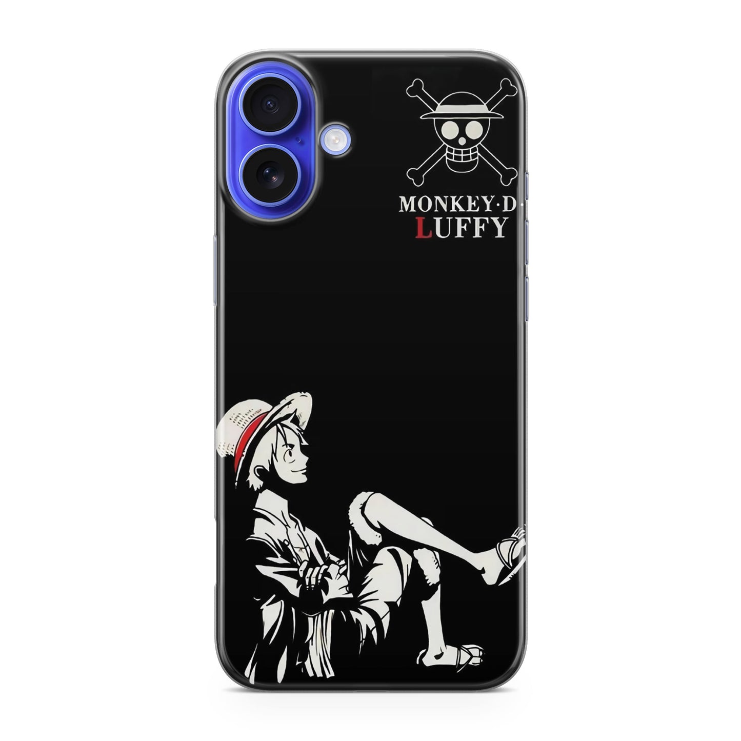 Monkey D Luffy Black And White iPhone 16 / 16 Plus Case