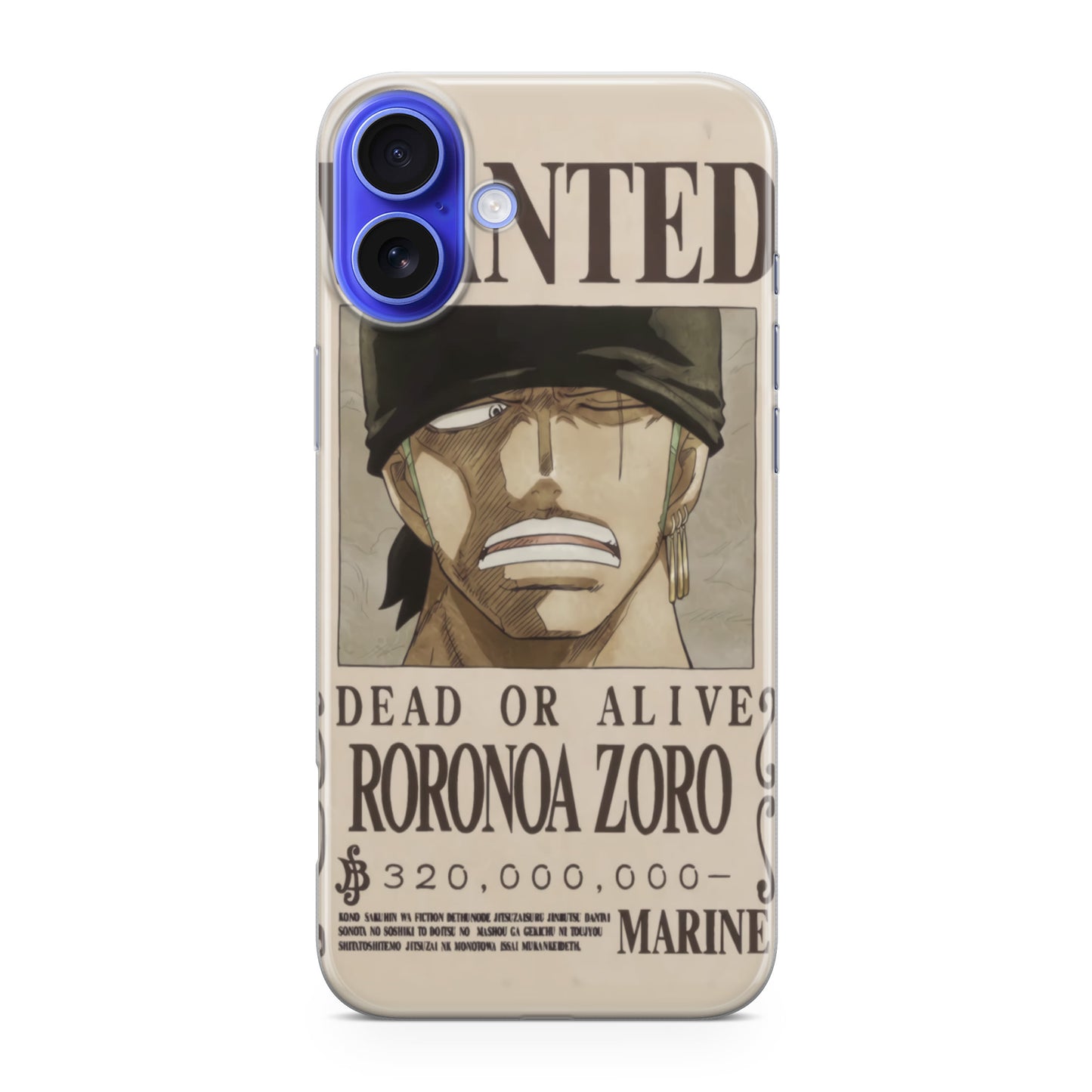 Roronoa Zoro Bounty iPhone 16 / 16 Plus Case