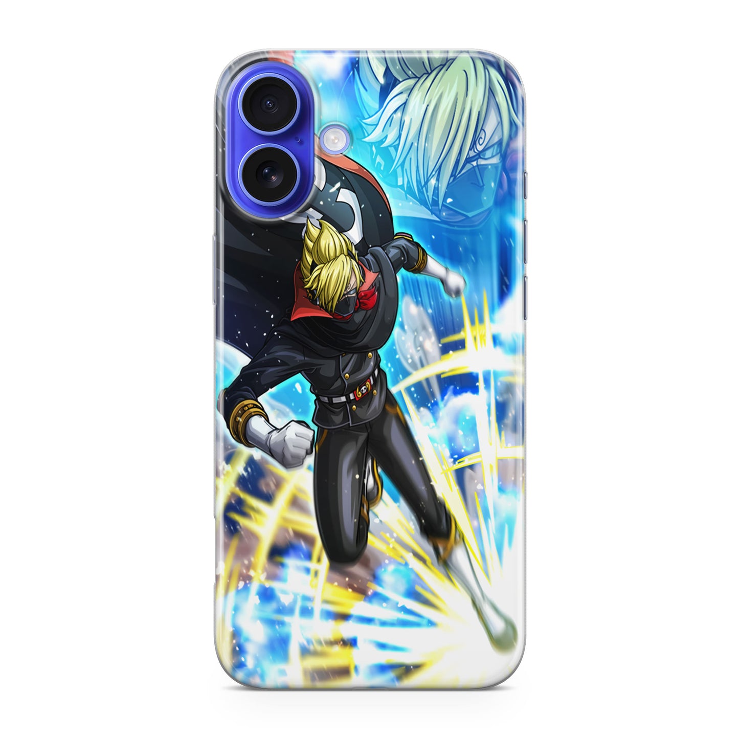 Sanji In Stealth Black Suit iPhone 16 / 16 Plus Case