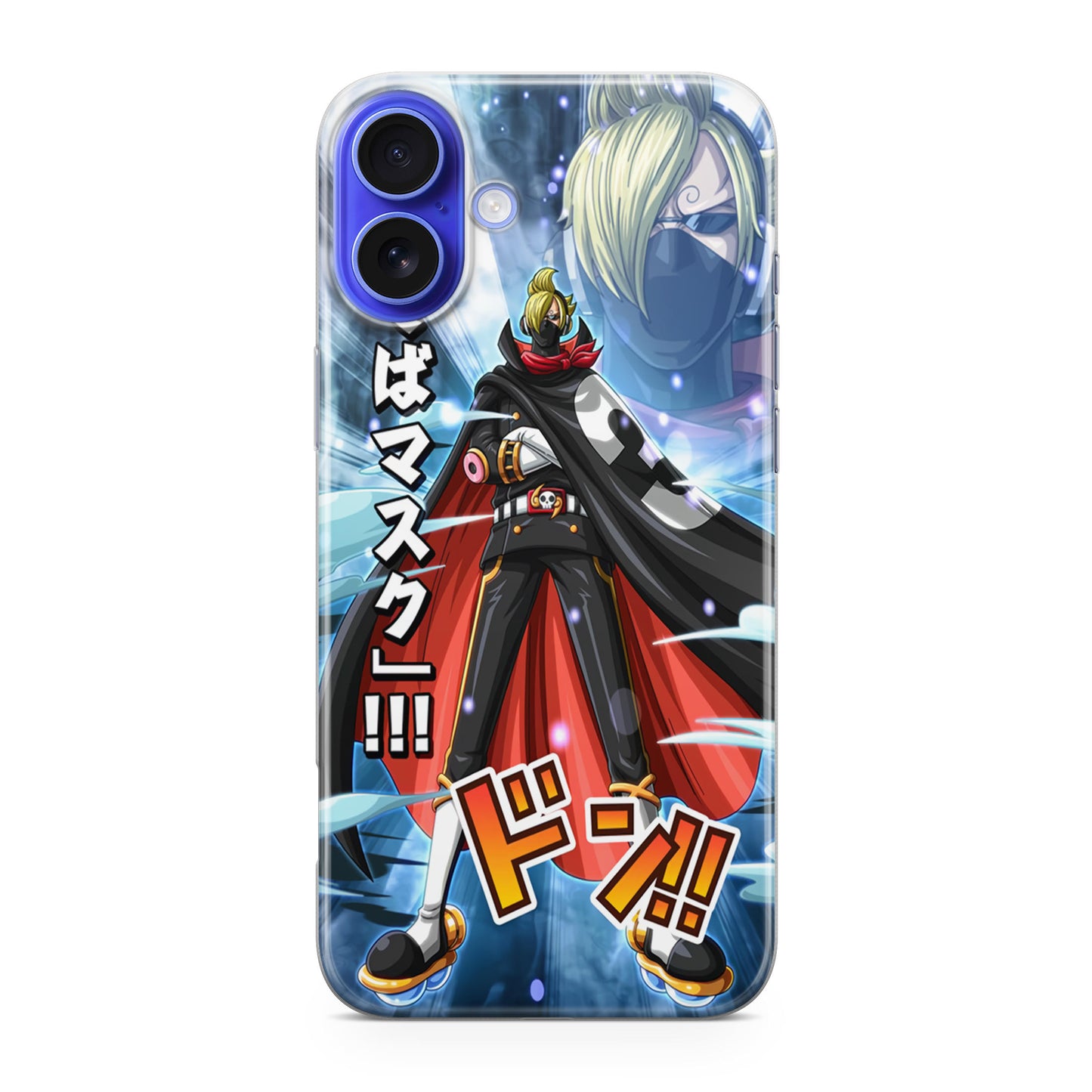 Stealth Black Sanji iPhone 16 / 16 Plus Case