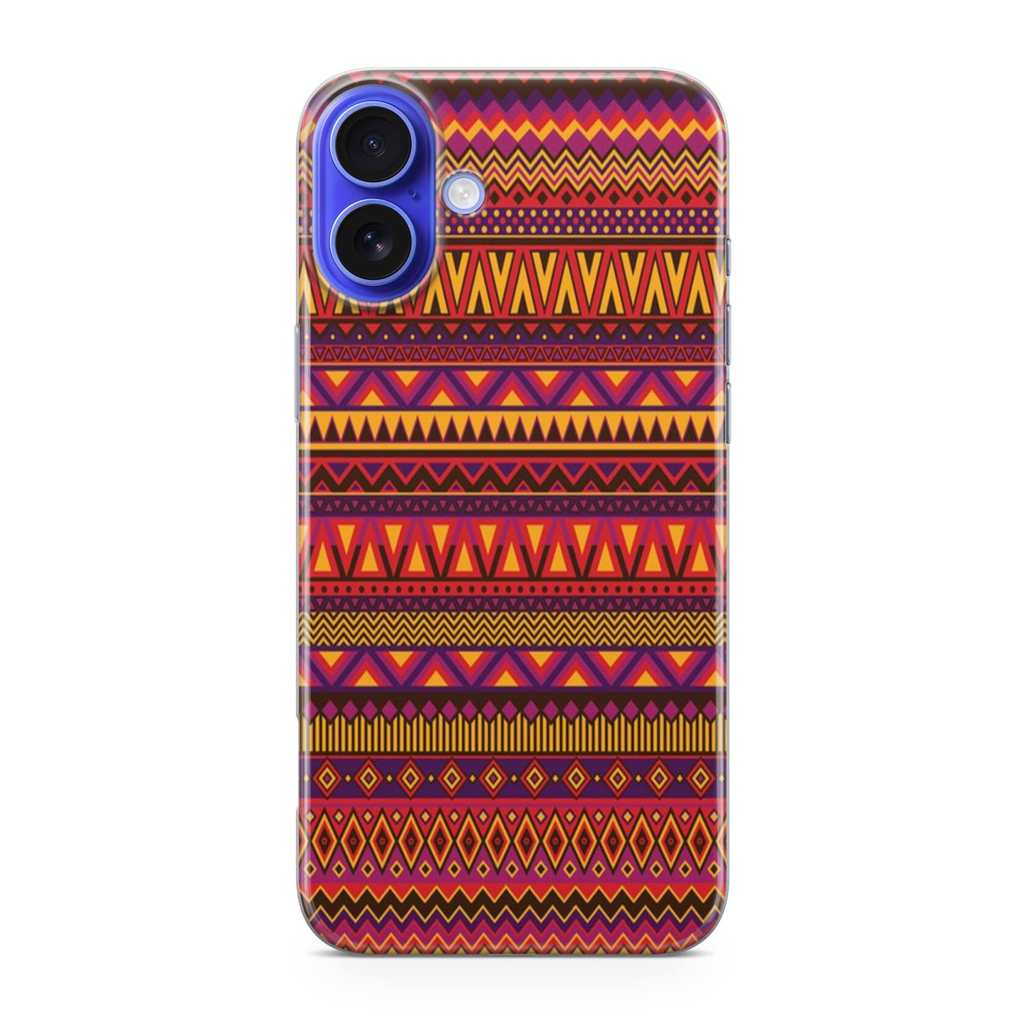 African Aztec Pattern iPhone 16 / 16 Plus Case