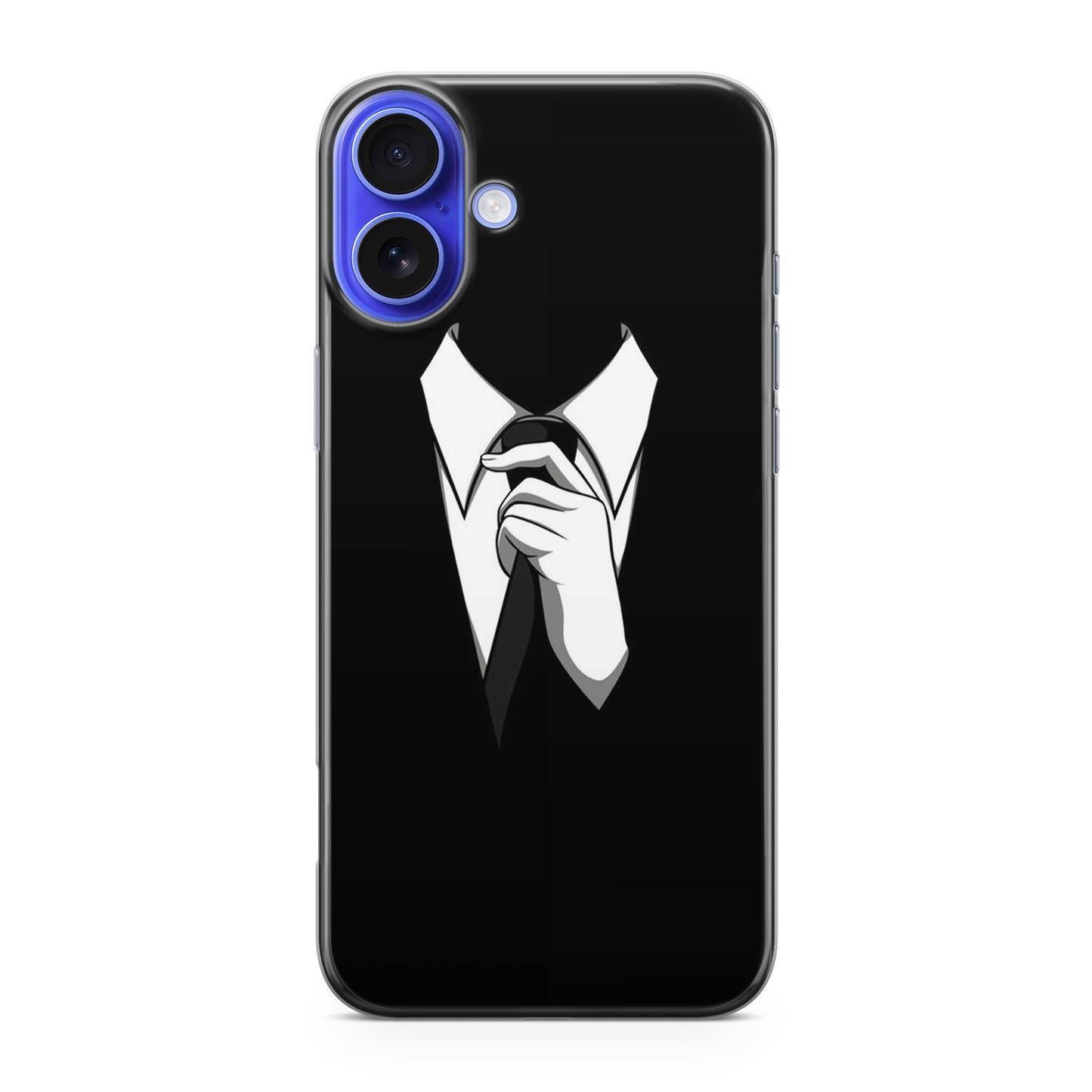 Anonymous Black White Tie iPhone 16 / 16 Plus Case