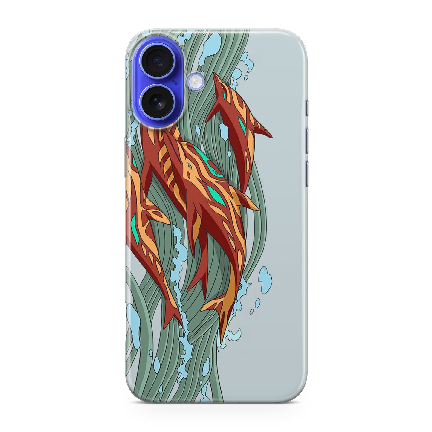 Aquamarine Revenge iPhone 16 / 16 Plus Case