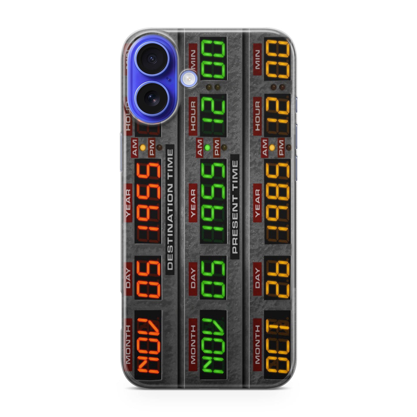 Back To The Future Time Circuits iPhone 16 / 16 Plus Case