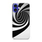 Black and White Twist iPhone 16 / 16 Plus Case