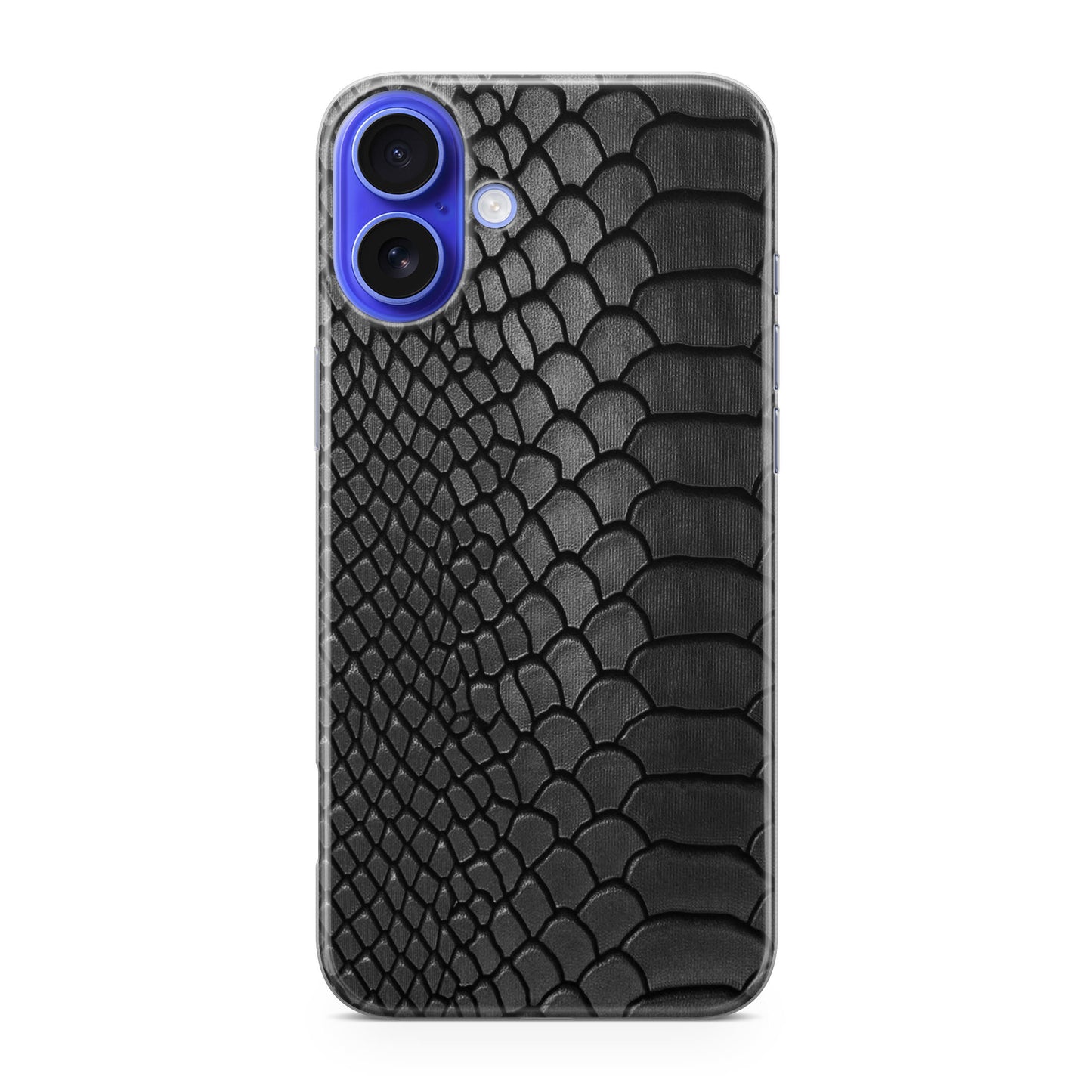 Black Snake Skin Texture iPhone 16 / 16 Plus Case