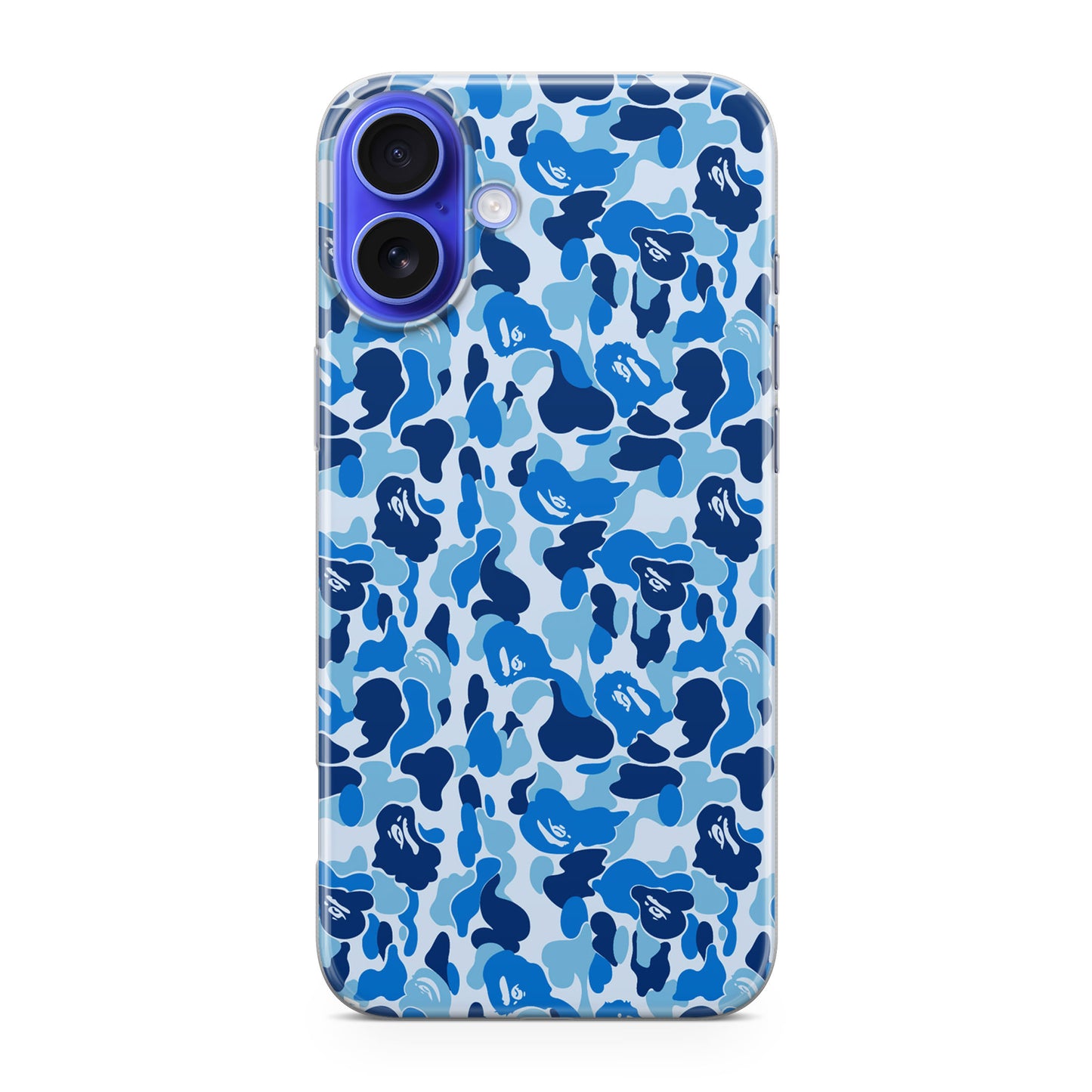 Blue Camo iPhone 16 / 16 Plus Case