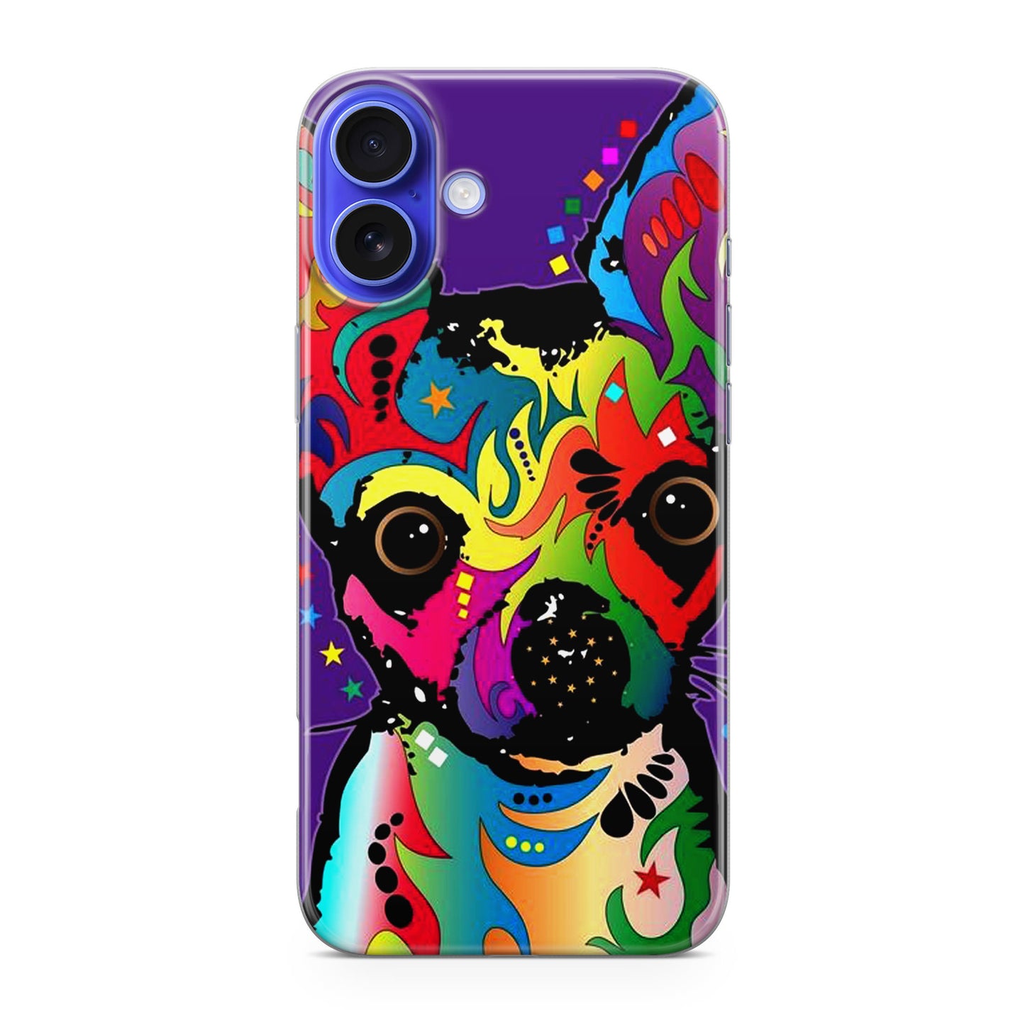 Colorful Chihuahua iPhone 16 / 16 Plus Case