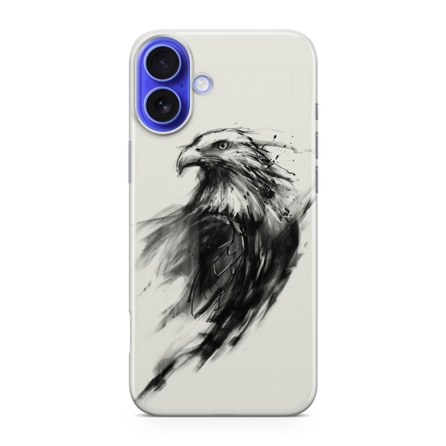 Eagle Art Black Ink iPhone 16 / 16 Plus Case