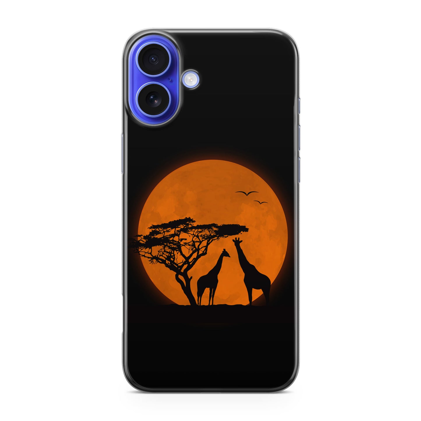 Giraffes Silhouette iPhone 16 / 16 Plus Case