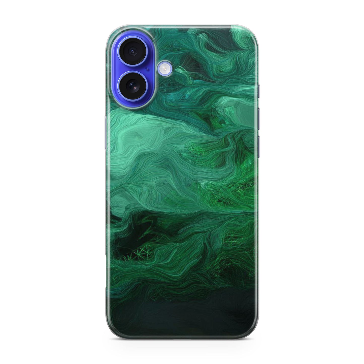 Green Abstract Art iPhone 16 / 16 Plus Case