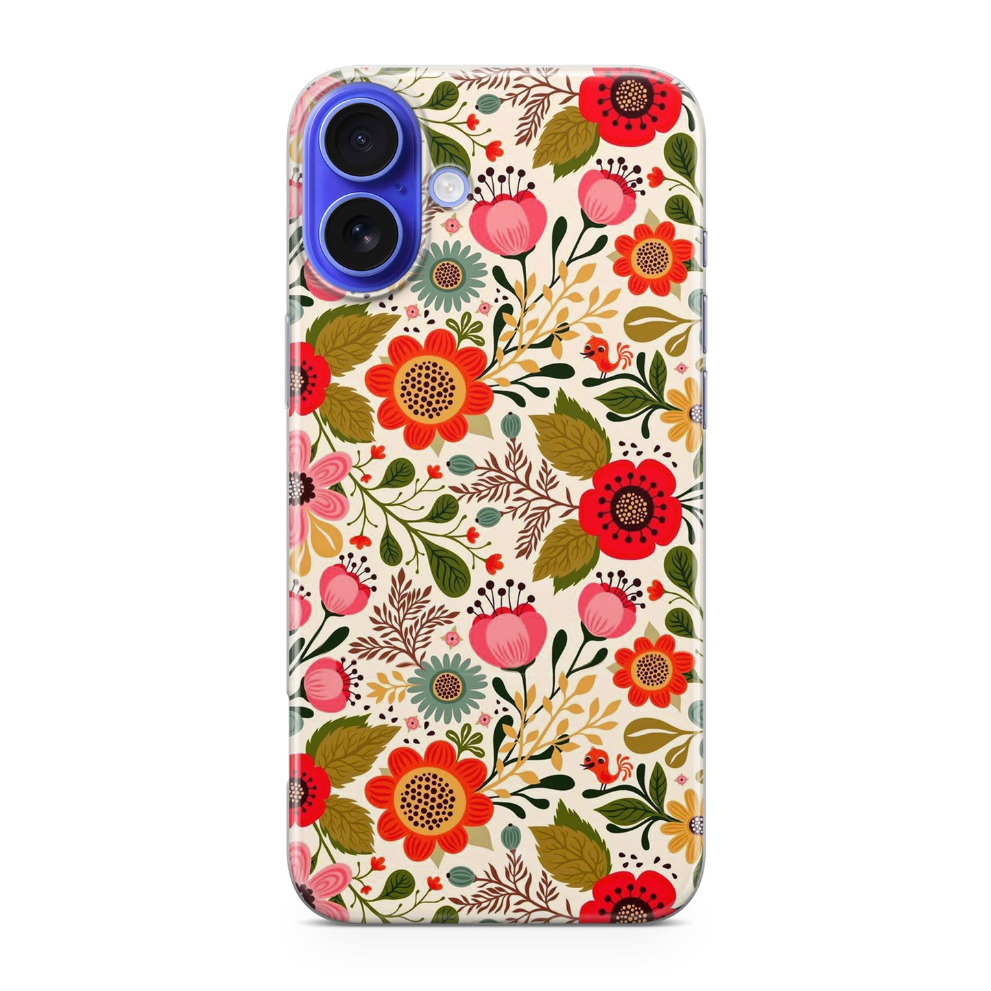 Hello Spring Pattern iPhone 16 / 16 Plus Case